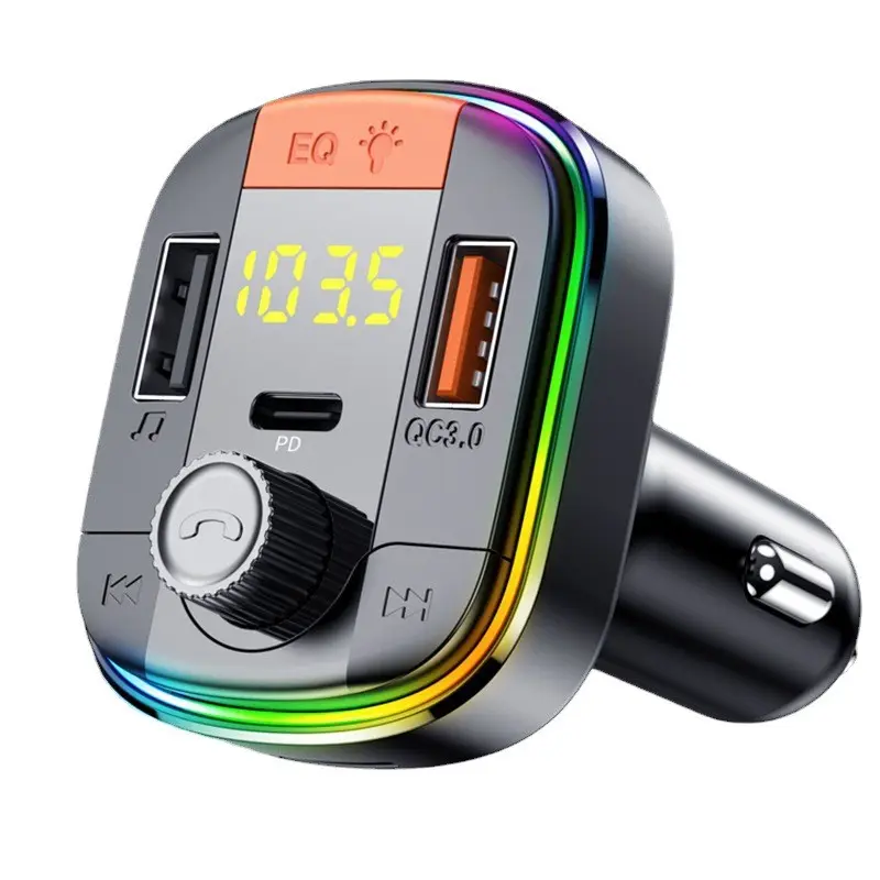 New Led Color Display Music Playing Radio Adapter Car Mp3 Player Kit Blue tooth Car Fm Transmitter
