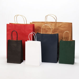 Bolsa de Papel Kraft Personalizada al por Mayor con Asas Retorcidas, Bolsa de Compras con Logotipo Propio, Embalaje Ecológico de Fábrica - Product Image 3