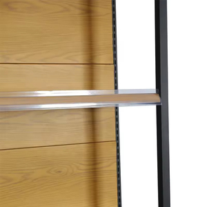 Étagères de supermarché personnalisables sur un côté avec quatre colonnes verticales pour stabiliser le présentoir - Product Image 5