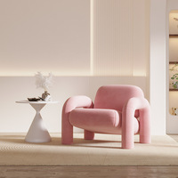 Meistverkaufter Moderner Minimalistischer Nordischer Freizeitstuhl mit Stoffbezug und Schaumstoffpolsterung für Wohnzimmer, Büro, Esszimmer und Hotel