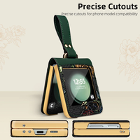 Casing HP Lipat All-in-One Huaqi Mewah Anti Benturan TPU+PC Lapisan Cermin dengan Pelindung Layar untuk Z Flip 3/4/5/6/7 Grosir