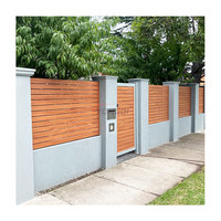 Foshan clair vue intimité persienne clôture écran 4Ft 8Ft aluminium latte hauteur panneau chaleur 3D modélisé cour balcon H poteau clôture