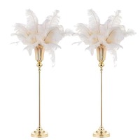 Grands vases de mariage décoratifs en métal or décoration de mariage support de fleurs, centres de table de fête de mariage plomb de route