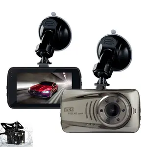 المحمولة جهاز تسجيل فيديو رقمي للسيارات كاميرا 3.0 "شاشة HD 1080P/30fps عدسة مزدوجة مع الرؤية الخلفية داش كاميرا السيارات مسجل سيارة مسجل فيديو DVRs