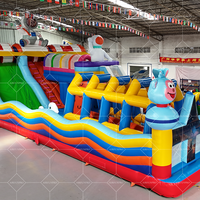 Nouveau design gonflable fusée à air sautant videur château Spaceman thème ville astronaute vol spatial parc d'attractions en vente