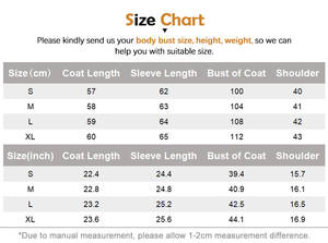 เสื้อแจ็คเก็ตกันลมสำหรับผู้หญิง ฤดูหนาว หรูหรา คอตั้ง ขนกระต่ายเร็กซ์แท้ แขนถัก ผ้าขนสัตว์ - Product Image 6