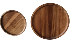 Présentoir de service créatif naturel personnalisé camping maison hôtel mariage acacia gâteau en <span class=keywords><strong>bois</strong></span> dessert présentoir alimentaire <span class=keywords><strong>plateau</strong></span> - Product Image 6