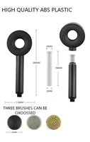 Nouvelle douchette filtrante pour hôtel, design donut, avec brosse de massage intégrée, élimine le chlore et les métaux lourds, bonne pour la peau et les cheveux