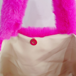 Sacs fourre-tout en fausse fourrure moelleuse personnalisés, sacs de rangement, sacs de voyage quotidiens, sacs à bandoulière, sacs à <span class=keywords><strong>main</strong></span> doux et moelleux pour enfants, adolescents, hiver - Product Image 6