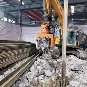 Martello Vibrante KS70 con Impugnatura Laterale per Escavatore, Montato su Escavatore per Palificazione - Product Image 3