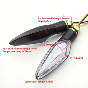 ไฟเลี้ยว LED สากล 12V สำหรับรถจักรยานยนต์, ไฟเลี้ยวหน้า/หลังซ้ายและขวาสำหรับสกู๊ตเตอร์ไฟฟ้า - Product Image 2