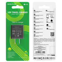 Chargeur BOROFONE BA52 Gamble QC3.0, chargeur à port unique (US)