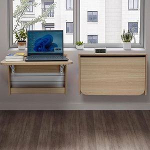 Gỗ Màu Sắc Gấp Tường Bảng 24.8*16.3Inch Gấp Xuống Nổi Bàn Treo Chức Năng Cho Nhà Văn Phòng Giặt Nhà Bếp Ăn Uống - Product Image 4