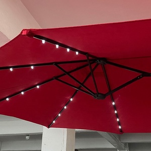 Sombrilla Grande de 12M² para <span class=keywords><strong>Patio</strong></span> L, Nuevo Diseño, 4.5 Metros, Doble Cara para Porche y Jardín, Parasol con Energía Solar - Product Image 6