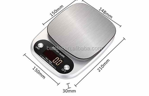 इलेक्ट्रॉनिक खाना पकाने वजन पैमाने 10kg डिजिटल रसोई पैमाने पर - Product Image 3