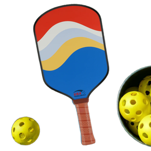 Raqueta de Pickleball de Fibra de Vidrio con Diseño Colorido en la Superficie, Grosor de 10/14/16 mm - Product Image 1