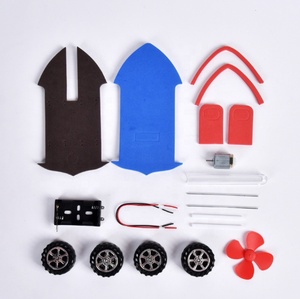 Kit <span class=keywords><strong>de</strong></span> Ciencia <span class=keywords><strong>de</strong></span> bricolaje para niños, lancha rápida aerodinámica, coche, tecnología STEM, experimento, Física electrónica, juguetes para la escuela - Product Image 2
