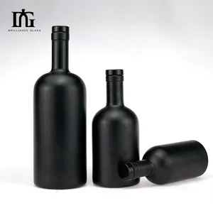 Лидер продаж, 500 мл, 750 мл, Лидер продаж, стеклянная бутылка из Джин-рома классической формы с деревянными крышками