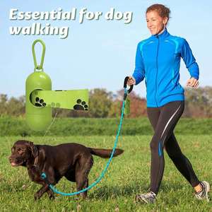 (20 sacs/rouleau) Sacs à déjections canines biodégradables en polyester pour chiens et chats, distributeur de sacs à déjections pour chiens, non parfumés - Product Image 4