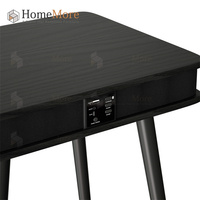 Studio moderne portable, avec haut-parleur et chargeur usb, meubles carrés en bois nordique, table basse intelligente de chevet, pour la maison