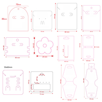 Carte de présentation de collier en papier écologique découpée sur mesure à faible MOQ avec impression de logo personnalisé pour emballage cadeau de bijoux faits à la main