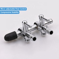 Levier séparateur de tubes à oxygène en acier inoxydable pour aquarium, accessoires pour aquarium, distributeur de débit d'air, 1 à 10 voies