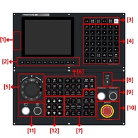 Controlador CNC para Torno de 8 Pulgadas Finger CNC, Sistema CNC de 2-6 Ejes
