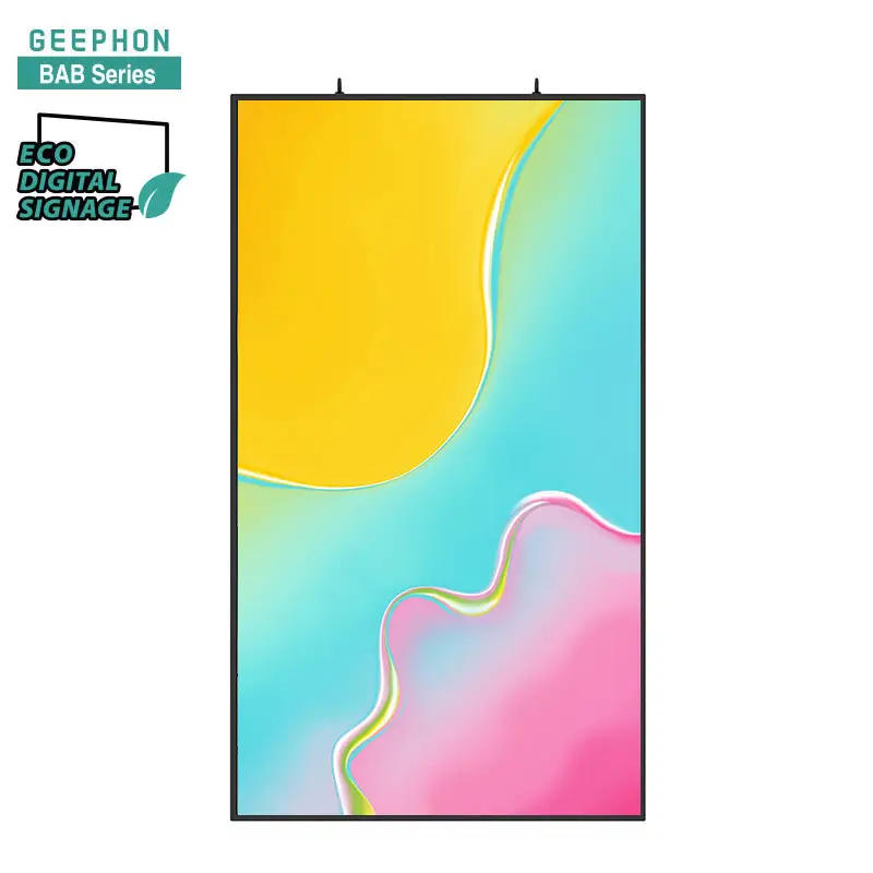 Geephon sinh thái sáng bảo trì miễn phí tiêu thụ điện năng thấp Ultra Slim Bezel thiết kế cửa sổ phải đối mặt với hiển thị kỹ thuật số biển
