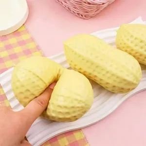Balle anti-stress en peluche de latex cacahuète, jouet sensoriel ASMR souple et croquant, sensation douce comme du beurre, pour adultes - Product Image 3