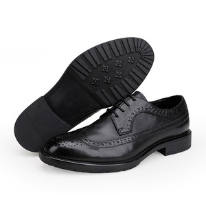 Chaussures formelles pour hommes en cuir véritable faites à la main, chaussures derby décontractées, chaussures en cuir pour hommes - Product Image 5