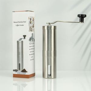 โรงงานผลิตเครื่องบดเมล็ดกาแฟแบบมือหมุน สแตนเลส 304 ดีไซน์ทันสมัย - Product Image 2