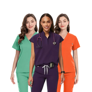 Wholesale <b>Nurse</b> Care Set Clinic Spa and Salon Workwear Women Scrub Hospital Medical Uniform Custom Scrubs - Product Image 3