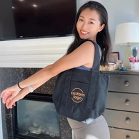 Nouveau sac fourre-tout mini personnalisable - Sac de courses en toile Halloween 2025 pour un usage quotidien en supermarché et aux marchés du dimanche