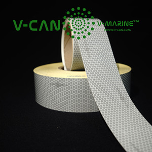 Bande réfléchissante rétro argentée de qualité SOLAS bande réfléchissante pour les bateaux de sauvetage de canots de sauvetage coller sur la bande SOLAS pour gilet de sauvetage - Product Image 3