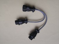 Adaptateur de prise USB double partagée AIS PILOT PLUG SPLITTER, interface 1/2, câble USB, matériau ABS, type standard