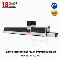 Four de trempage continu pour verre courbé FC-LXWG, pour vitres latérales de véhicules utilitaires, contrôlé par PLC, haute précision, machine automobile