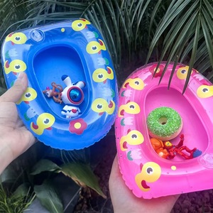 Anneau de natation gonflable lit <span class=keywords><strong>flottant</strong></span> bébé accessoires gonflables matelas pneumatique pour enfants anneau de natation en forme de <span class=keywords><strong>bateau</strong></span> de dessin animé mignon - Product Image 2