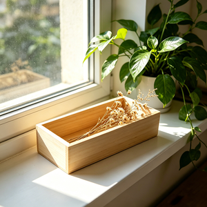 Boîte de rangement en <span class=keywords><strong>bois</strong></span> massif poli écologique, organisateur d'ustensiles de cuisine, porte-couteaux, accessoires de <span class=keywords><strong>bureau</strong></span> - Product Image 1