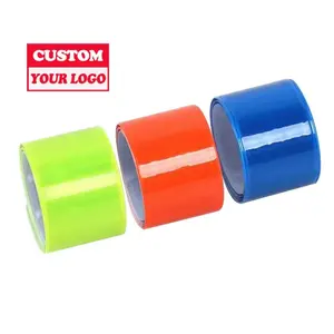 Youguang Reflective Slap Band High Visibility Reflective Customized Running Bands / Reflective Armband