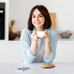 Posavasos de madera maciza grabados estilo océano resina bambú madera para playa boda favores regalos personalizados para invitados - Product Image 5