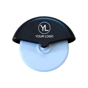 Cortador de Pizza Redondo de Plástico con Logotipo Personalizado para Regalos de Restaurantes y Promociones de Alimentos - Product Image 1