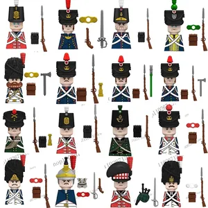 Blocs de construction militaires des guerres napoléoniennes en plastique ABS, briques autobloquantes certifiées 3C, cavalerie britannique, française et prussienne - Product Image 3