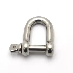 Us Type Stainless Steel Straight D Shackle With Captive Pin