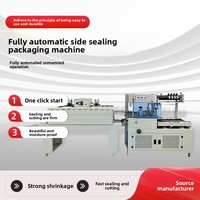 Machine d'emballage automatique sous film rétractable, scellage automatique des bords, rétraction puissante, scellage rapide pour l'emballage de boîtes à thé et de boîtes cadeaux
