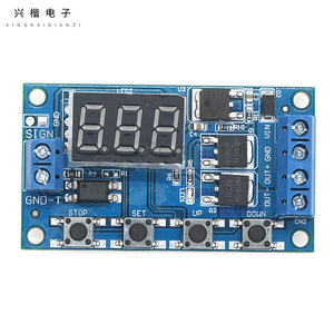 โมดูลรีเลย์ตั้งเวลาอิเล็กทรอนิกส์ Xingkai 12V 24V บอร์ดควบคุมมอสเฟตคู่ สำหรับการควบคุมอัตโนมัติ - Product Image 3
