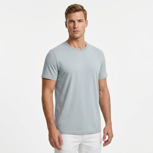 Camiseta de Manga Corta para Hombre, de Secado Rápido, Corte Holgado, con Logotipo Frontal, Estampado Animal, Estilo Vintage, Ropa Casual de Verano - Product Image 1