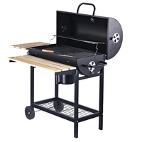 Vente d'usine, barbecue fumoir moderne en acier de qualité supérieure, table de barbecue au charbon de bois, nouveau style très vendu