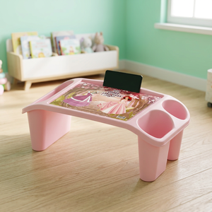 Princess Patterned Fireproof Plastic Multi-Compartment Heat Resistant Kids' <b>Table</b> European Design <b>Activity</b> Organization - Product Image 2