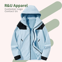 Veste coupe-vent imperméable personnalisée pour homme, veste d'hiver décontractée à capuche pour homme