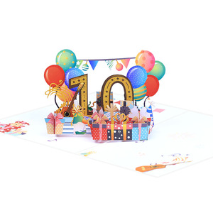 Tarjeta <span class=keywords><strong>de</strong></span> Felicitación <span class=keywords><strong>de</strong></span> Cumpleaños 3D Pop-Up <span class=keywords><strong>de</strong></span> Lujo Personalizada para Ella, Niñas, Adolescentes, Amigas, Tarjeta <span class=keywords><strong>de</strong></span> Agradecimiento Hecha a Mano - Product Image 3
